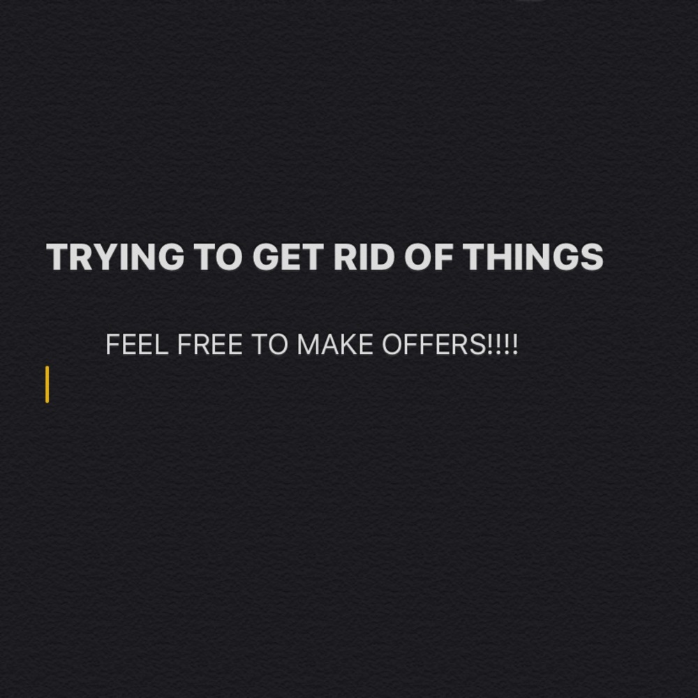 FEEL FREE TO MAKE OFFERS